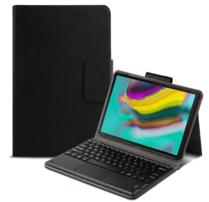 Etui i bezprzewodowa klawiatura bluetooth z touchpadem do tabletu Samsung Tab S6 Lite 10.4 P610 P615 czarny