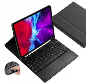Etui i bezprzewodowa klawiatura bluetooth z touchpadem do tabletu Apple iPad 12.9 PRO 2021 czarny