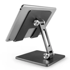 Stojak podstawka pod tablet regulowana na biurko szary