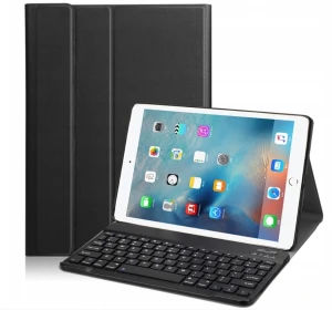 Etui i bezprzewodowa klawiatura bluetooth do tabletu Apple iPad 10.2 iPad 7/8/9 (7, 8 i 9 generacja) 2019/2020/2021 czarny